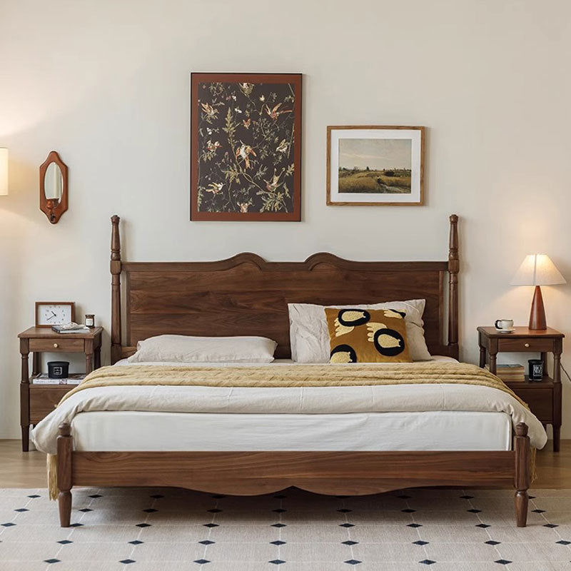 Bedroom Vintage Solid Wooden Bed