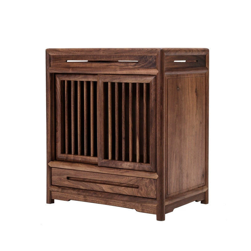 New Chinese Style Solid Wood Tea Cabinet