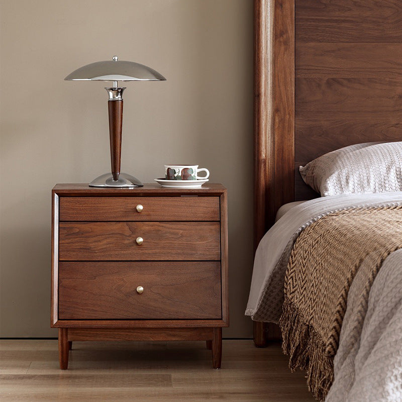 Vintage Solid Wood Bedroom Nightstand