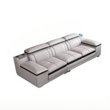 Living Room Leather Sofa Set