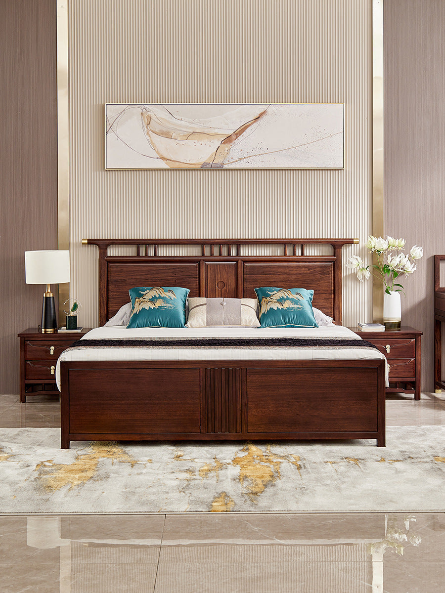 Bedroom Vintage Solid Wooden Bed