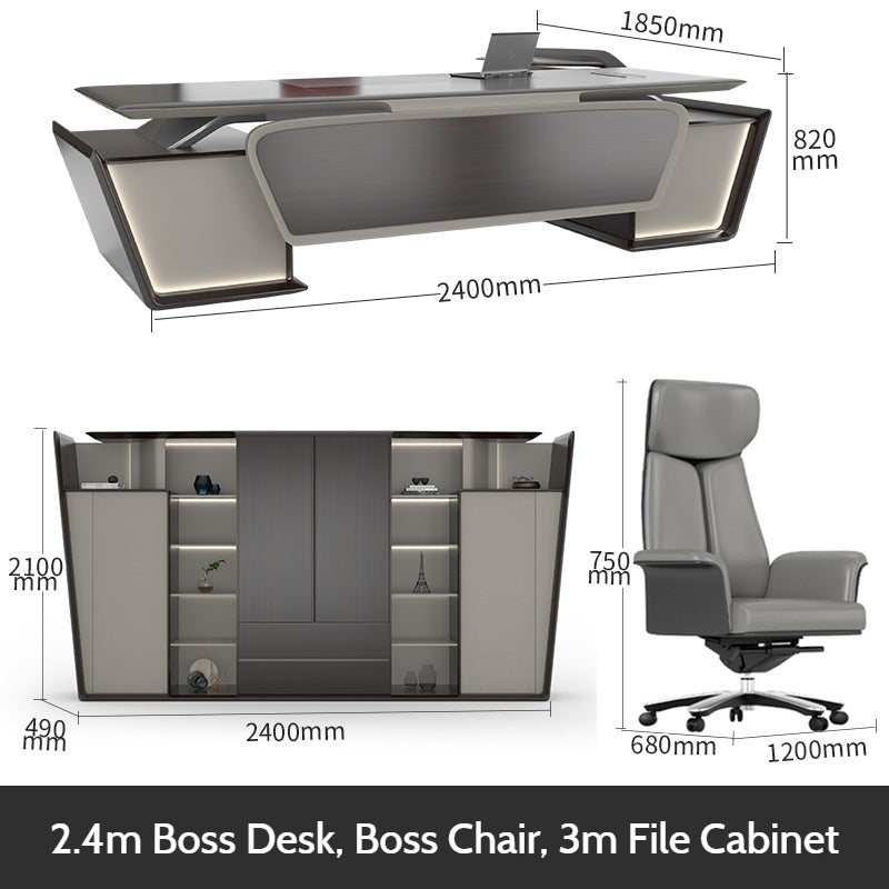 Light luxury boss desk