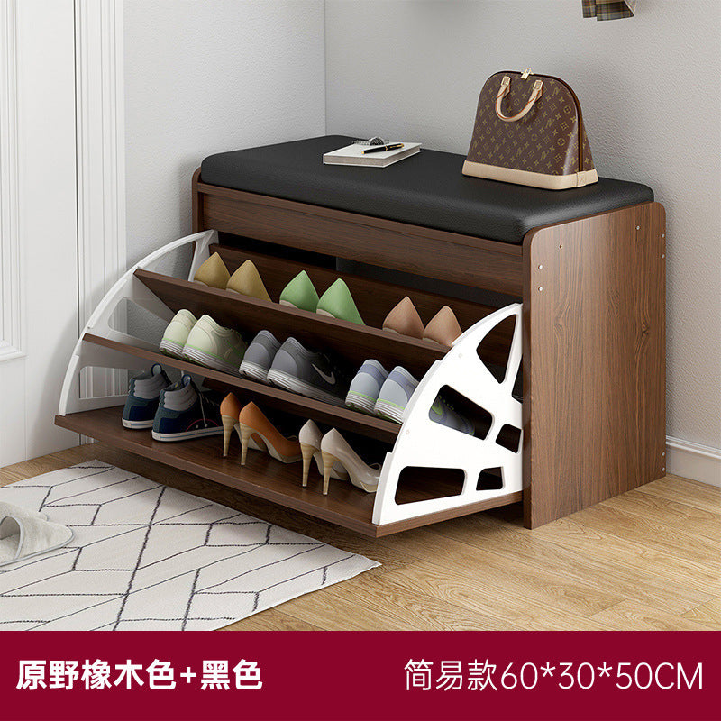 Upholstered Pedestal Shoe Cabinet