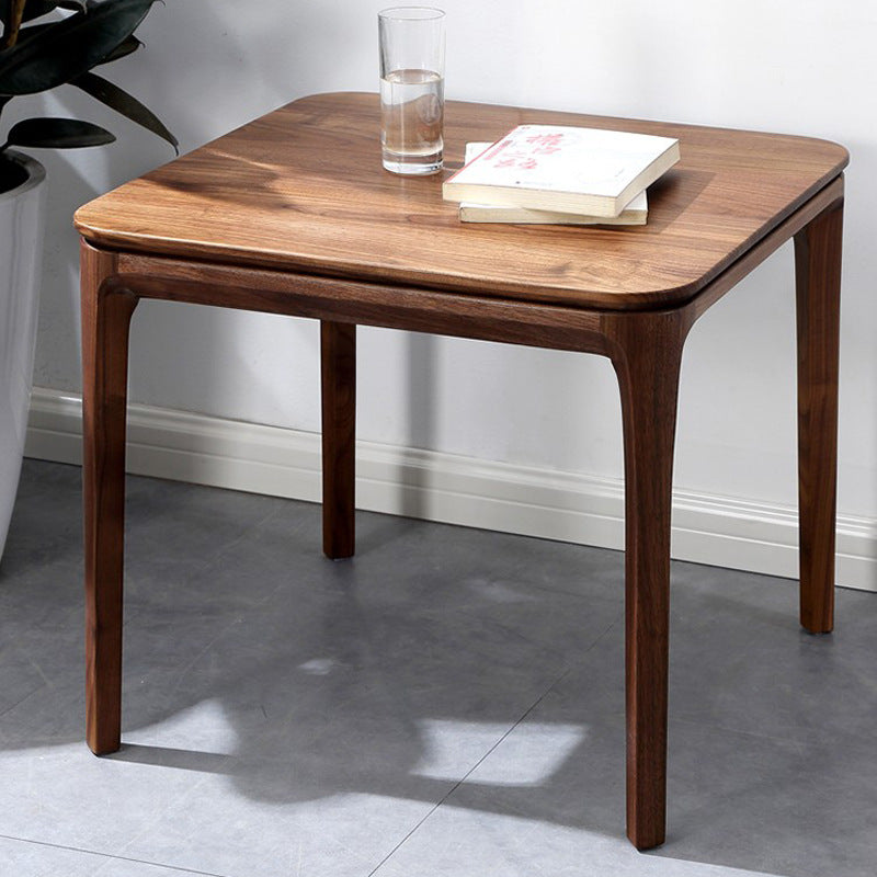 Solid wood sofa side table