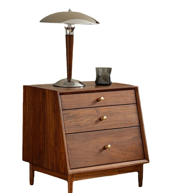 Vintage Solid Wood Bedroom Nightstand