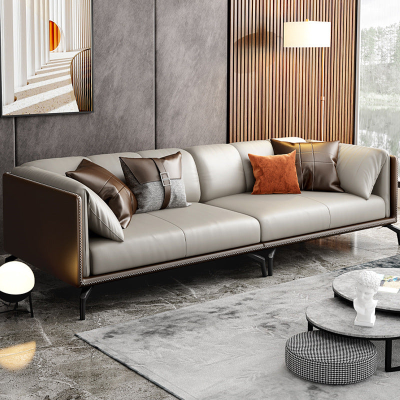 Living Room Leather Sofa Set