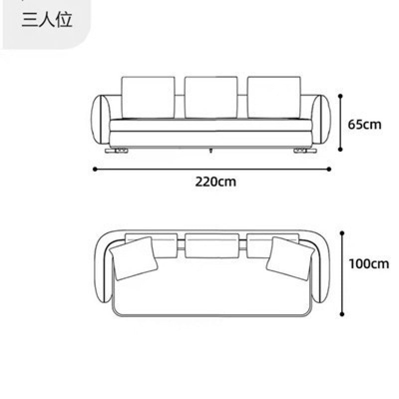 Wabi-sabi style living room cashmere sofa