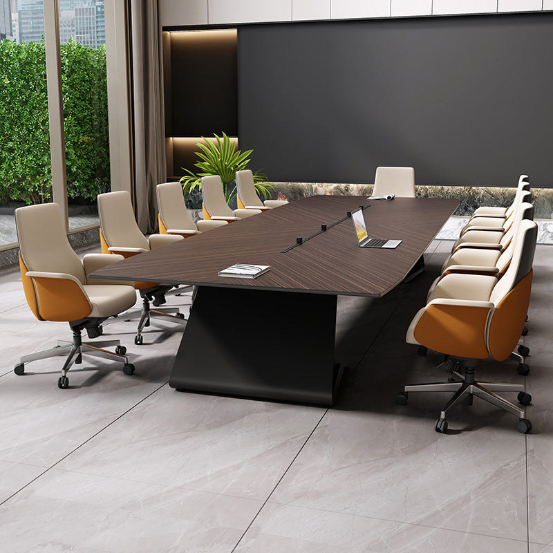 Deluxe conference table, conference chair