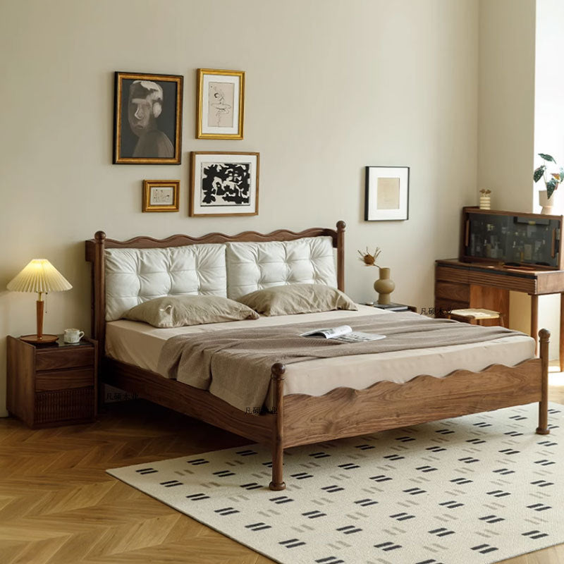 Bedroom Vintage Solid Wooden Bed