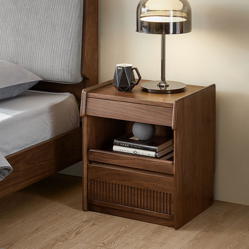 Vintage Solid Wood Bedroom Nightstand