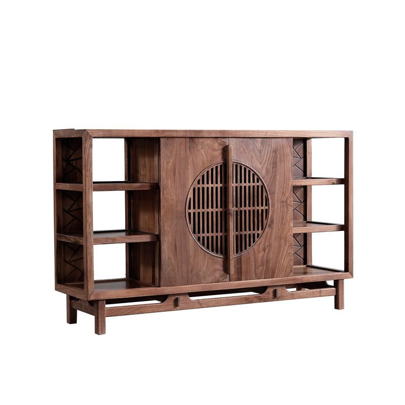 New Chinese Style Solid Wood Tea Cabinet