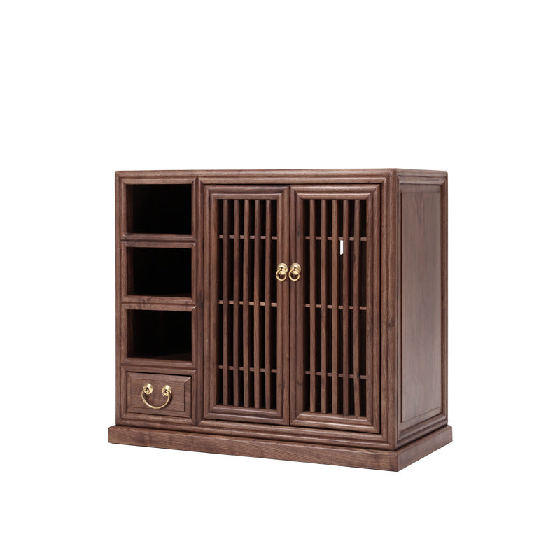 New Chinese Style Solid Wood Tea Cabinet