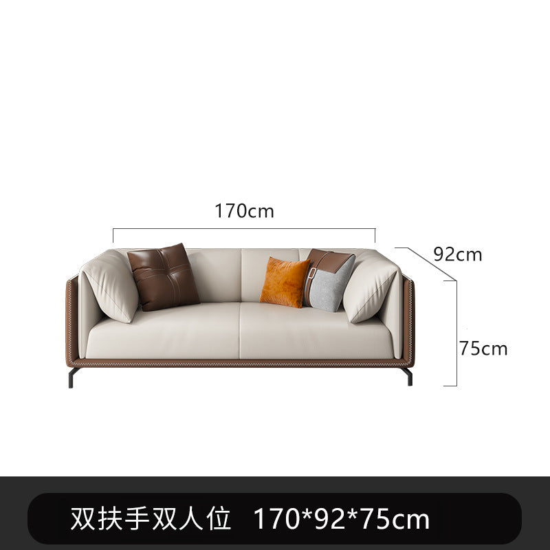 Living Room Leather Sofa Set