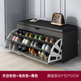 Upholstered Pedestal Shoe Cabinet