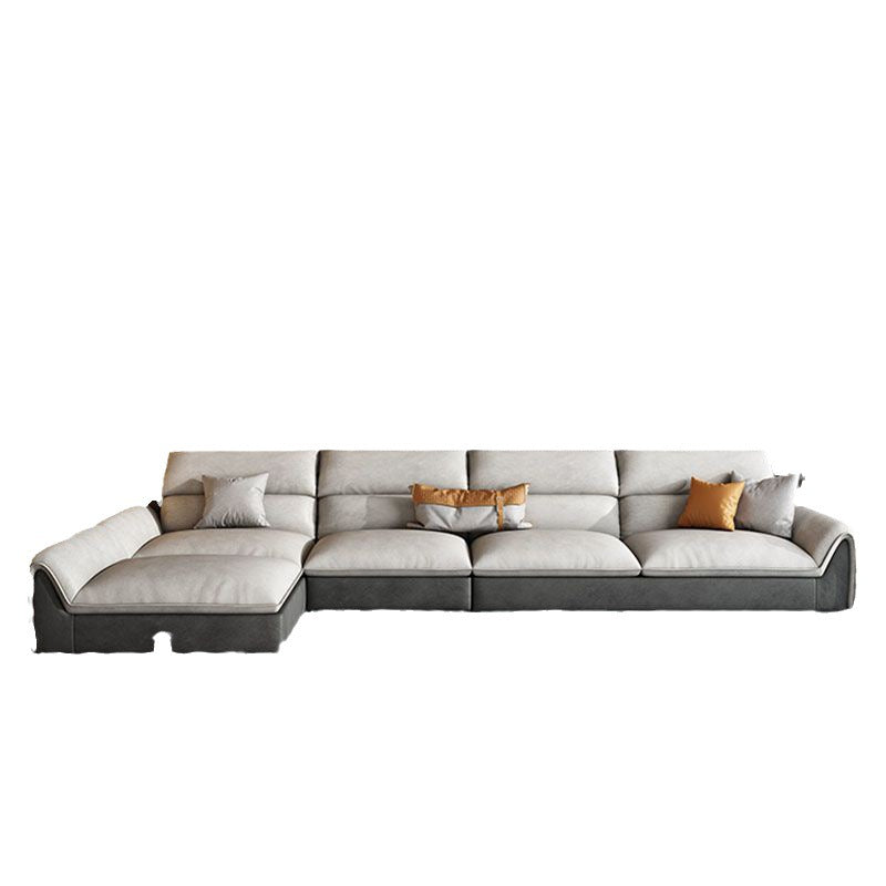 Light Luxury Living Room Latex Fabric Sofa Set