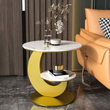 Deluxe sofa side table, small round table