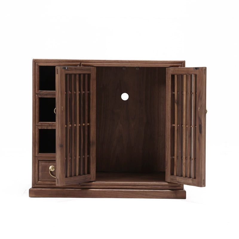 New Chinese Style Solid Wood Tea Cabinet