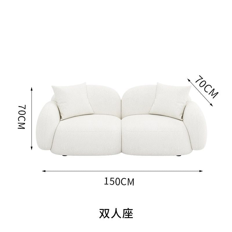 Small living room cloud cloth sofa