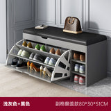 Upholstered Pedestal Shoe Cabinet