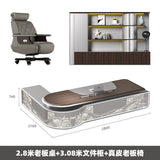 New Chinese Light Luxury Boss Desk