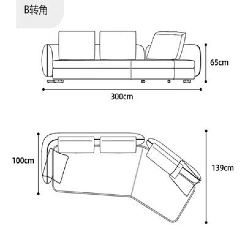 Wabi-sabi style living room cashmere sofa