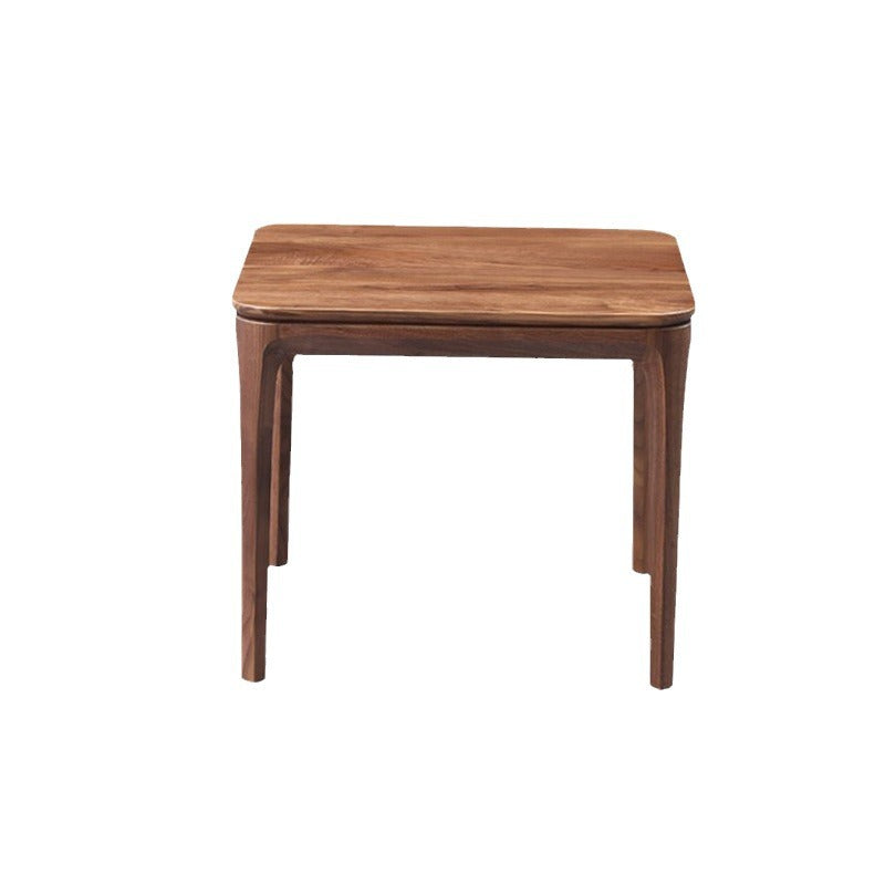 Solid wood sofa side table