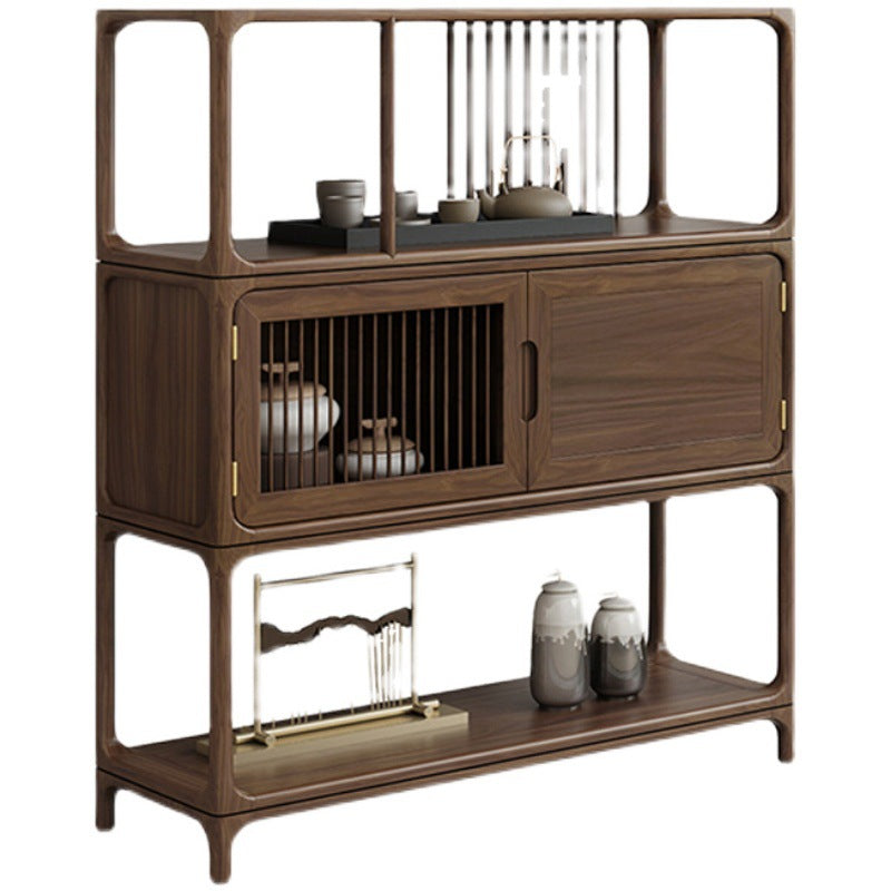 New Chinese Style Solid Wood Tea Cabinet